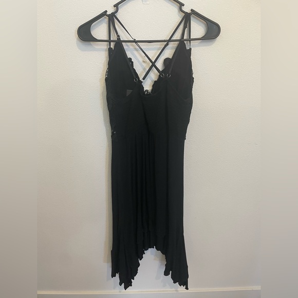 NWT Women’s Blue B Collection Black Holly Lacy Dress Size Medium - Picture 5 of 11